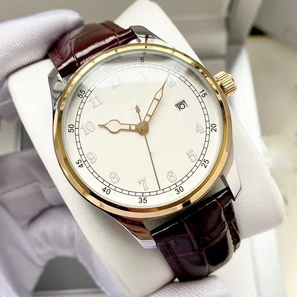 mens watch automatic mechanical movement watches 40mm sapphire fashion business wristwatches montre de luxe, Slivery;brown
mens watch automatic mechanical movement watches 40mm sapphire fashion business wristwatches montre de luxe, Slivery;brown
