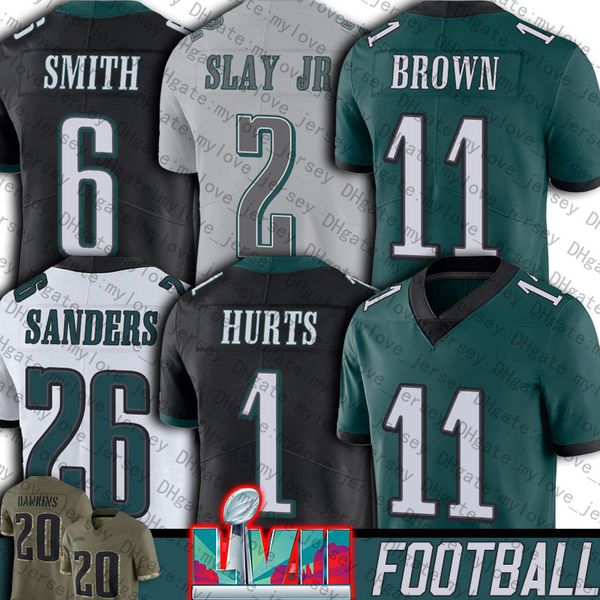 1 jalen hurts jersey football aj brown miles sanders devonta smith philadelphias eagles''super bowl''haason reddick jaso, Black;red
1 jalen hurts jersey football aj brown miles sanders devonta smith philadelphias eagles''super bowl''haason reddick jaso, Black;red