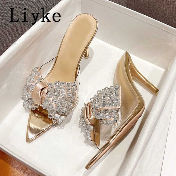 like this high heels women slippers fashion crystal bowknot pvc transparent sandals pointed to summer party prom shoes 0129, Black
like this high heels women slippers fashion crystal bowknot pvc transparent sandals pointed to summer party prom shoes 0129, Black