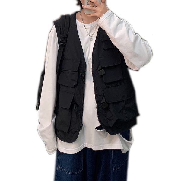 men's jackets mens fashion tooling vest men streetwear cargo hip hop sleeveless gilet military multipocket outdoors 230130, Black;brown
men's jackets mens fashion tooling vest men streetwear cargo hip hop sleeveless gilet military multipocket outdoors 230130, Black;brown
