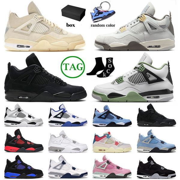 new 4 jumpman basketball shoes for mens womens 4s iv seafoam pn dust doernbecher j4 midnight navy military black cat pink sneakers big size, White;red
new 4 jumpman basketball shoes for mens womens 4s iv seafoam pn dust doernbecher j4 midnight navy military black cat pink sneakers big size, White;red