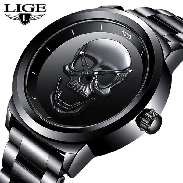 wristwatches men 3d skull watch lige brand quartz stainless steel watchs men fashion business waterproof creative clock relogio masculino 23, Slivery;brown
wristwatches men 3d skull watch lige brand quartz stainless steel watchs men fashion business waterproof creative clock relogio masculino 23, Slivery;brown