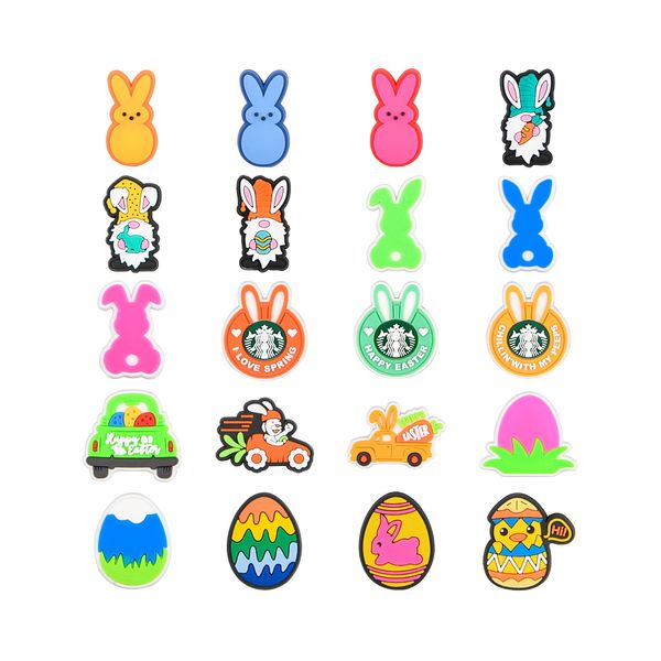 2023 new custom soft rubber pvc designer easter croc charms accessories for easter day croc shoe charms, White;pink
2023 new custom soft rubber pvc designer easter croc charms accessories for easter day croc shoe charms, White;pink