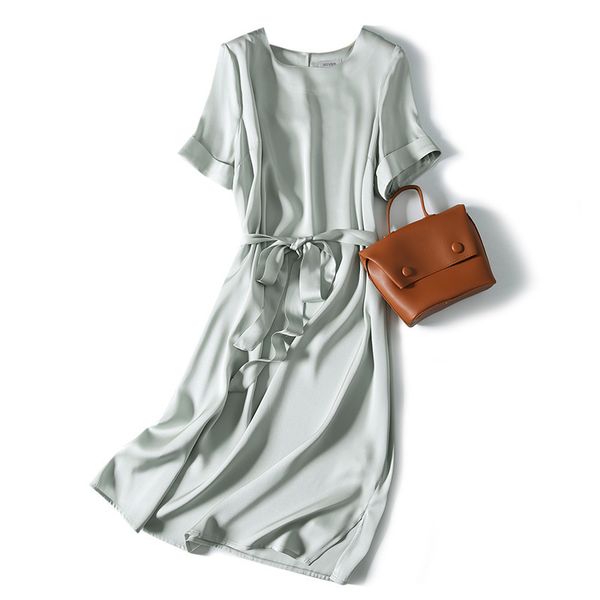 casual dresses satin silk dres's mulberry french waist slim aline long skirt summer style 230130, Black;gray
casual dresses satin silk dres's mulberry french waist slim aline long skirt summer style 230130, Black;gray