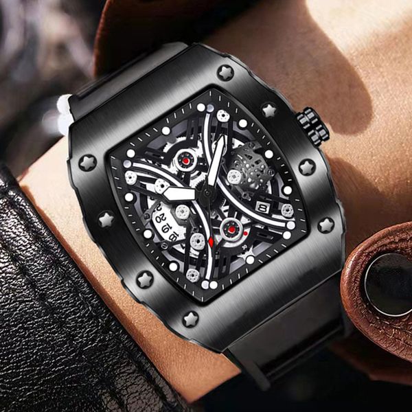 wristwatches business mens watches brand luxury big dial waterproof creative black quartz tonneau male wristwatch montre homme 230130, Slivery;brown
wristwatches business mens watches brand luxury big dial waterproof creative black quartz tonneau male wristwatch montre homme 230130, Slivery;brown