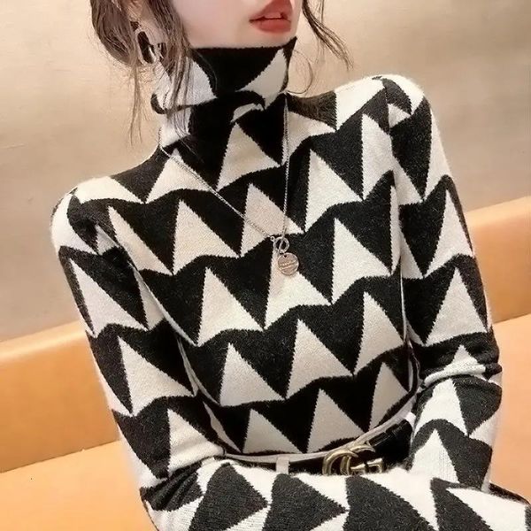women's tshirt elegant geometric print turtleneck tshirt autumn winter doublesided velvet thicken warm long sleeve #039;s clothing 2301, White
women's tshirt elegant geometric print turtleneck tshirt autumn winter doublesided velvet thicken warm long sleeve #039;s clothing 2301, White