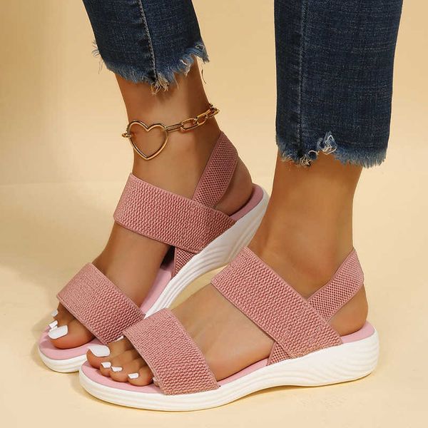 women's wedge heel platform ladies outdoor beach elastic band designer shoes sandals women summer new 2022 0130, Black
women's wedge heel platform ladies outdoor beach elastic band designer shoes sandals women summer new 2022 0130, Black