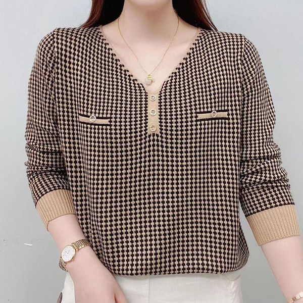 women's tshirt vneck printed casual long sleeve tshirt clothing spring allmatch fashion spliced loose pullovers for female 230130, White
women's tshirt vneck printed casual long sleeve tshirt clothing spring allmatch fashion spliced loose pullovers for female 230130, White