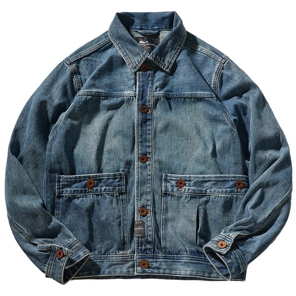 men's jackets japanese retro heavy denim washed to make old jackets amikaji american casual pocket tooling jacket 230130, Black;brown
men's jackets japanese retro heavy denim washed to make old jackets amikaji american casual pocket tooling jacket 230130, Black;brown