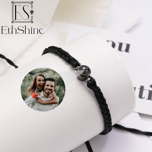 charm bracelets ethshine 925 sterling silver personalized circle po projection custom couple gift women men 230130, Golden;silver
charm bracelets ethshine 925 sterling silver personalized circle po projection custom couple gift women men 230130, Golden;silver