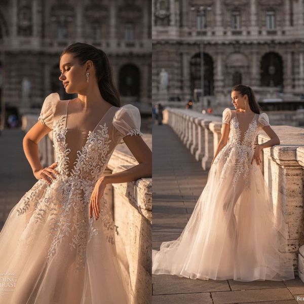 boho lace appliqued wedding dresses bridal gowns berta 2023 short sleeve tulle country western vestido de novia, White
boho lace appliqued wedding dresses bridal gowns berta 2023 short sleeve tulle country western vestido de novia, White