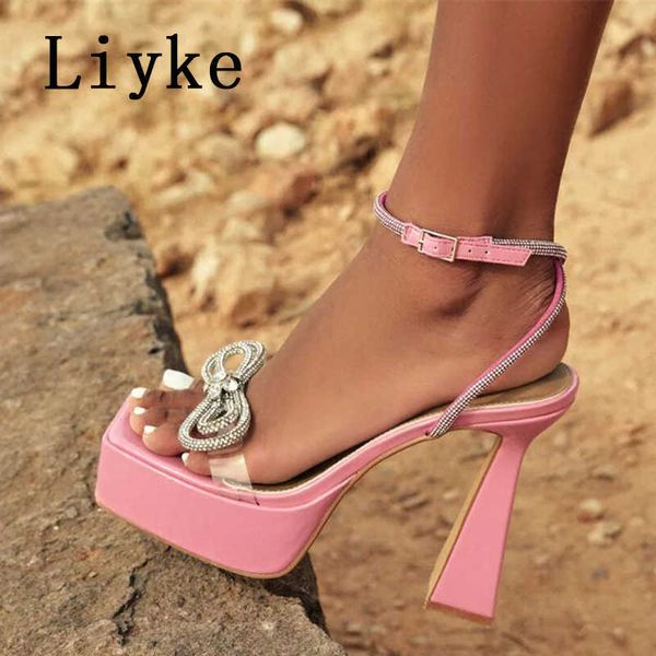 2023 new rhinestone ankle strap women sandals platform high heels crystal bowknot summer party wedding banquet shoes pumps 0129, Black
2023 new rhinestone ankle strap women sandals platform high heels crystal bowknot summer party wedding banquet shoes pumps 0129, Black