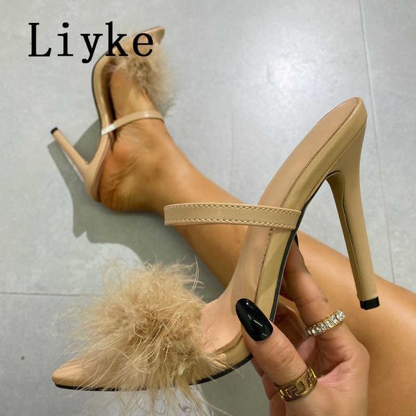 size 35-42 fashion thin high heels fur slippers women feather sandals peep toe mules lady pumps slides party shoes pink 0129, Black
size 35-42 fashion thin high heels fur slippers women feather sandals peep toe mules lady pumps slides party shoes pink 0129, Black