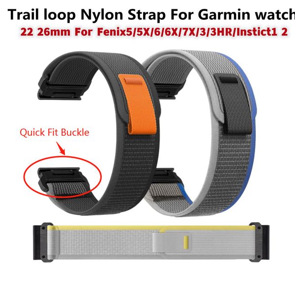 watch bands 22 26mm trail loop nylon strap for garmin fenix5 6 7 instinct1 2 quick fit wristband fenix5x 6x 7x tactix sport band bracelet 23, Black;brown
watch bands 22 26mm trail loop nylon strap for garmin fenix5 6 7 instinct1 2 quick fit wristband fenix5x 6x 7x tactix sport band bracelet 23, Black;brown