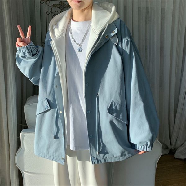 men's jackets hooded men korean casual streetwear spring autumn male hoodies patchwork zipper coats veste homme 230130, Black;brown
men's jackets hooded men korean casual streetwear spring autumn male hoodies patchwork zipper coats veste homme 230130, Black;brown