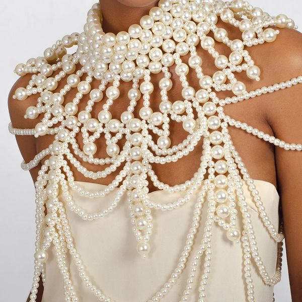 navel bell button rings stonefans rave imitation pearl shoulder bra chain bikini for women festival lingerie wedding chest body chain dress, Silver
navel bell button rings stonefans rave imitation pearl shoulder bra chain bikini for women festival lingerie wedding chest body chain dress, Silver