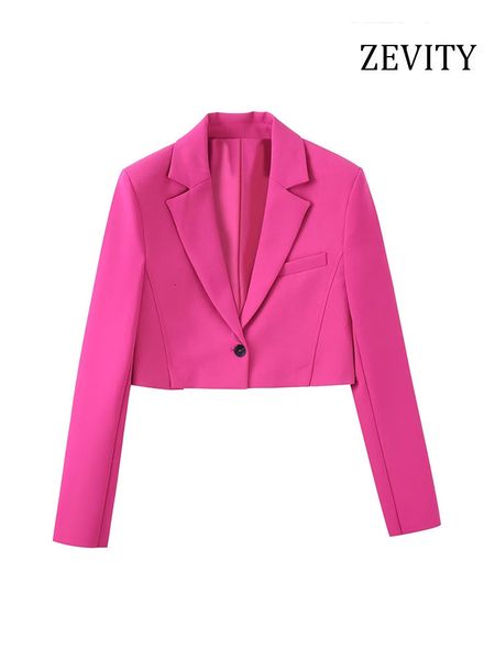womens suits blazers zevity women fashion front button cropped blazer coat vintage notched collar long sleeve female outerwear chic veste fe, White;black
womens suits blazers zevity women fashion front button cropped blazer coat vintage notched collar long sleeve female outerwear chic veste fe, White;black