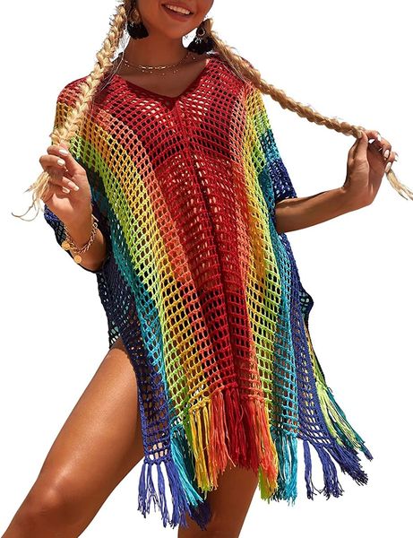 eddoyee swimsuit cover ups for women v neck crochet hollow out tassel bathing suit bikini coverups, Red;black
eddoyee swimsuit cover ups for women v neck crochet hollow out tassel bathing suit bikini coverups, Red;black