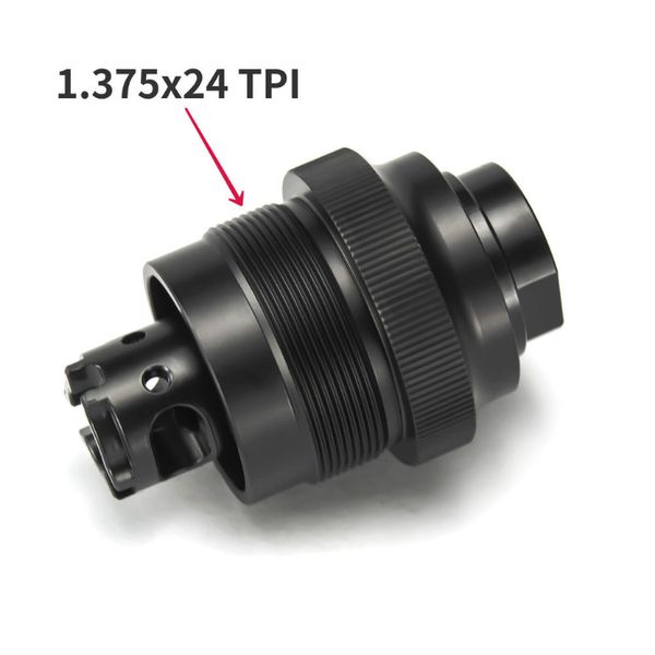 upgrade 1/2-28 5/8x24 muzzle brake compensator 1.375x24 tpi quick detach qd attach mount and solvent trap
upgrade 1/2-28 5/8x24 muzzle brake compensator 1.375x24 tpi quick detach qd attach mount and solvent trap