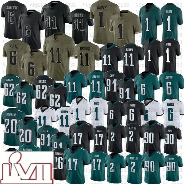 devonta smith jalen hurts football jersey mens t-shirts jason kelce aj brown darius slay jr. philadelphia miles eagles sanders 4xl', White;black
devonta smith jalen hurts football jersey mens t-shirts jason kelce aj brown darius slay jr. philadelphia miles eagles sanders 4xl', White;black