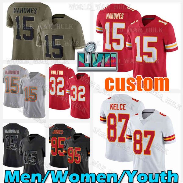 15 patrick mahomes jersey 87 travis kelce kansases city juju smith-schuster chiefes clyde edwards-helaire nick bolton creed humphrey jerick, Black;red
15 patrick mahomes jersey 87 travis kelce kansases city juju smith-schuster chiefes clyde edwards-helaire nick bolton creed humphrey jerick, Black;red