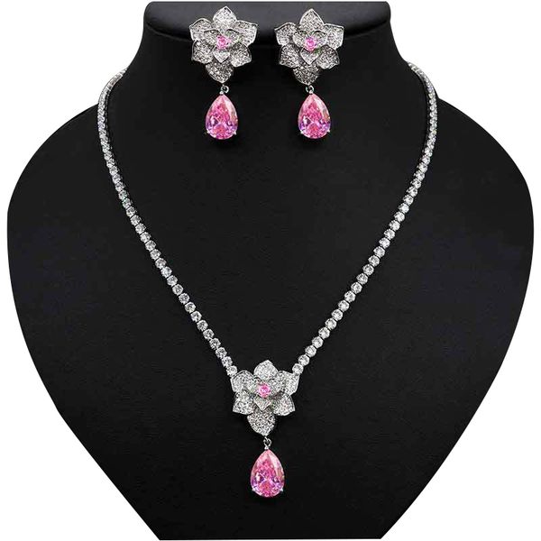 necklace earring set wedding party bridesmaid dress accessories design rose high end jewelry red green pink white zircon birthday valentine&
necklace earring set wedding party bridesmaid dress accessories design rose high end jewelry red green pink white zircon birthday valentine&