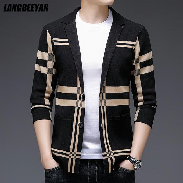 men's suits blazers designer luxury brand casual fashion plaid slim fit mens knitted blazer suite jacket elegant mens clothing 230130, White;black
men's suits blazers designer luxury brand casual fashion plaid slim fit mens knitted blazer suite jacket elegant mens clothing 230130, White;black