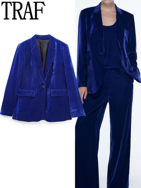 womens suits blazers traf velvet women blue vintage elegant suit pants and jacket autumn office casual woman long sleeve 230130, White;black
womens suits blazers traf velvet women blue vintage elegant suit pants and jacket autumn office casual woman long sleeve 230130, White;black