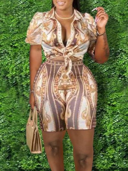 women's plus size tracksuits lw turndown collar baroque print long shorts set two pieces hubblebubble sleeve women clothings lady outfi, Black
women's plus size tracksuits lw turndown collar baroque print long shorts set two pieces hubblebubble sleeve women clothings lady outfi, Black