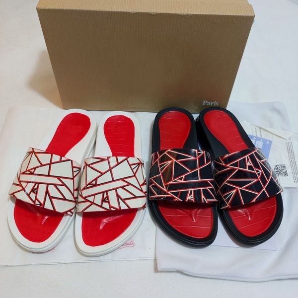 23s luxury designer shoes slippers sandal men's reds sole slide fun flats slipper shoe sandals flat slides loubi- flip-flops pool fun p, Black
23s luxury designer shoes slippers sandal men's reds sole slide fun flats slipper shoe sandals flat slides loubi- flip-flops pool fun p, Black