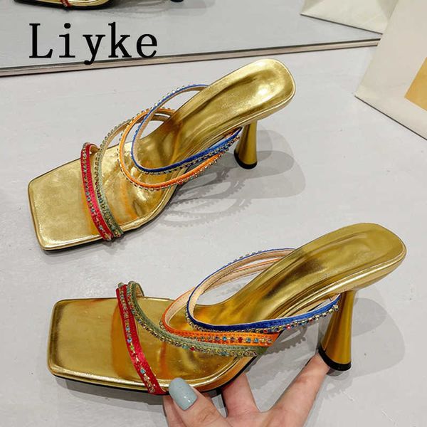 high heels slipper for women summer fashion crystal narrow band square toe slides stripper party sandal mule shoes 0129, Black
high heels slipper for women summer fashion crystal narrow band square toe slides stripper party sandal mule shoes 0129, Black