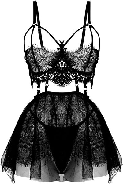 sporclo plus size lingerie for women lace black babydoll mesh high waisted nightdress strappy exotic sleepwear, Red;black
sporclo plus size lingerie for women lace black babydoll mesh high waisted nightdress strappy exotic sleepwear, Red;black