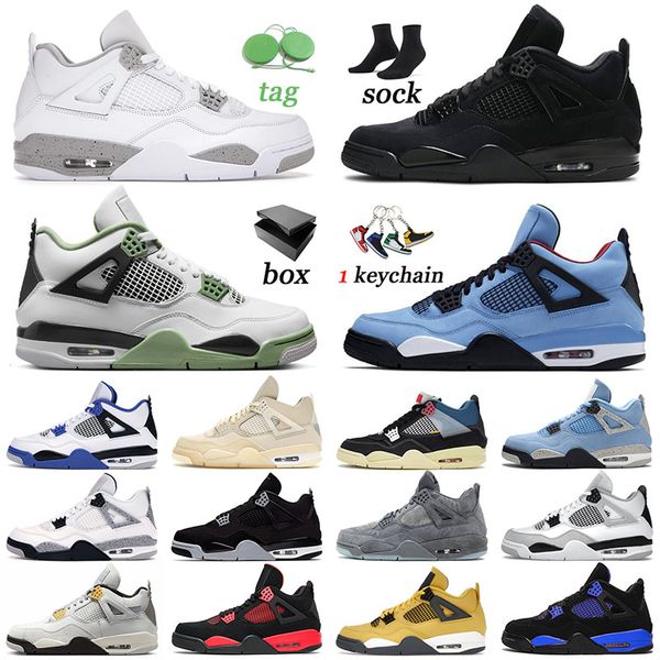 with box 4 basketball shoes men women 4s black cat seafoam military black sail midnight navy red thunder cactus jack cool grey mens trainers, White;red
with box 4 basketball shoes men women 4s black cat seafoam military black sail midnight navy red thunder cactus jack cool grey mens trainers, White;red