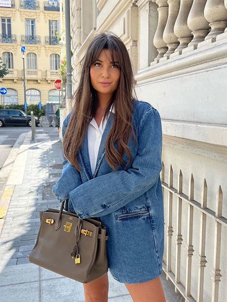 womens jackets denim for women jean coat fashion oversized single button down femal long sleeve chic outwear with pocket 230130, Black;brown
womens jackets denim for women jean coat fashion oversized single button down femal long sleeve chic outwear with pocket 230130, Black;brown