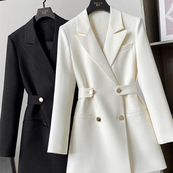 womens suits blazers white womens suit jacket autumn fashion chic double breasted slim with belt vintage office blazer for women elegant 230, White;black
womens suits blazers white womens suit jacket autumn fashion chic double breasted slim with belt vintage office blazer for women elegant 230, White;black