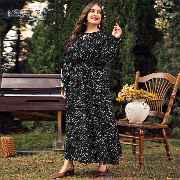 plus size dresses keby zj 3xl 4xl size women clothing elegant long sleeves polka point female maxi casual travel vacation chiffon 230130, Black
plus size dresses keby zj 3xl 4xl size women clothing elegant long sleeves polka point female maxi casual travel vacation chiffon 230130, Black