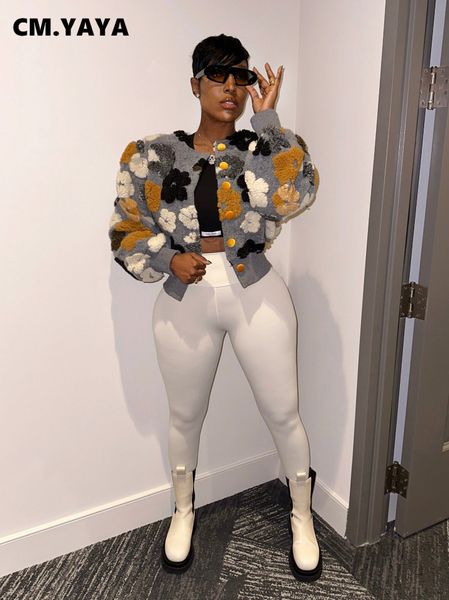 womens jackets cmyaya elegant women button front floral appliques long sleeve jacket thick warm ins winter streetwear fashion outwear 230130, Black;brown
womens jackets cmyaya elegant women button front floral appliques long sleeve jacket thick warm ins winter streetwear fashion outwear 230130, Black;brown