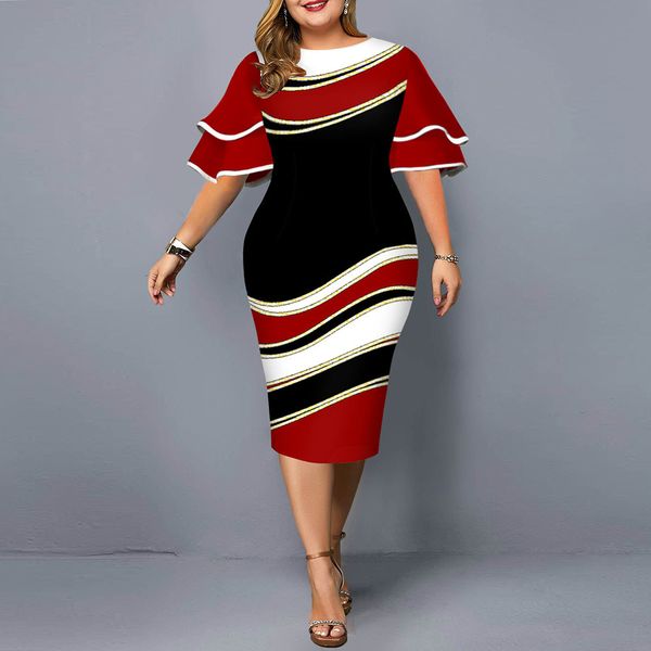 plus size dresses size y2k curve clothes for women ripple printing double sleeves aesthetic clothing christmas bodycon 230130, Black
plus size dresses size y2k curve clothes for women ripple printing double sleeves aesthetic clothing christmas bodycon 230130, Black