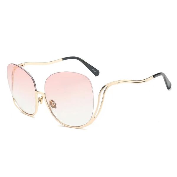 rimless sunglasses women luxury brand designer oversized round sun glasses ladies gradient shades clear eyewear, White;black
rimless sunglasses women luxury brand designer oversized round sun glasses ladies gradient shades clear eyewear, White;black