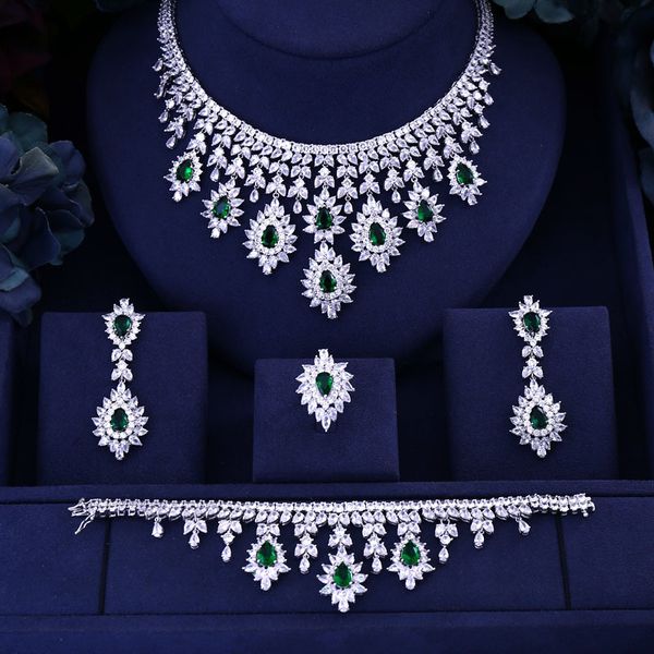 wedding jewelry sets green blue black red cubic zirconia necklace drop earrings bracelet and ring 4pcs dubai wedding bridal full jewelry set, Slivery;golden
wedding jewelry sets green blue black red cubic zirconia necklace drop earrings bracelet and ring 4pcs dubai wedding bridal full jewelry set, Slivery;golden