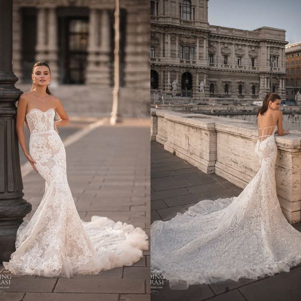 lace mermaid wedding dresses sweetheart appliqued beach bridal gown boho country berta 2023 backless vestido de novia, White
lace mermaid wedding dresses sweetheart appliqued beach bridal gown boho country berta 2023 backless vestido de novia, White