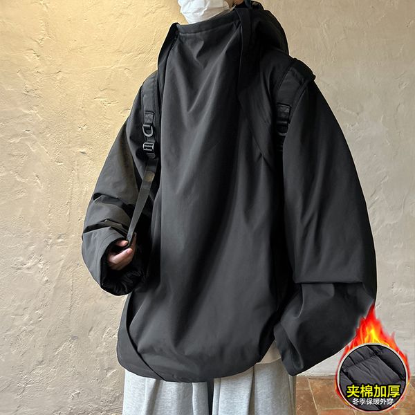 men's jackets winter turtleneck hooded cotton thick waterproof windbreaker casual overcoat male clothing windproof outwear 230130, Black;brown
men's jackets winter turtleneck hooded cotton thick waterproof windbreaker casual overcoat male clothing windproof outwear 230130, Black;brown