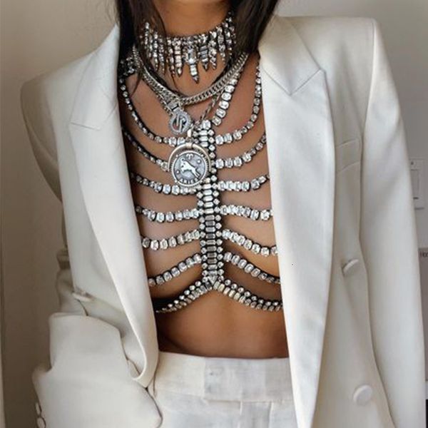 navel bell button rings stonefans trendy zircon hollow bras chain necklace jewelry luxury accessories bikinis harness chest chain multi laye, Silver
navel bell button rings stonefans trendy zircon hollow bras chain necklace jewelry luxury accessories bikinis harness chest chain multi laye, Silver