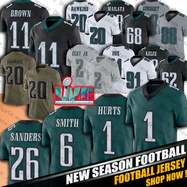 1 jalen hurts jersey football aj brown miles sanders devonta smith goedert jerseys philadelphias eaglees tj edwards cj gardner-johnson haaso, Black;red
1 jalen hurts jersey football aj brown miles sanders devonta smith goedert jerseys philadelphias eaglees tj edwards cj gardner-johnson haaso, Black;red