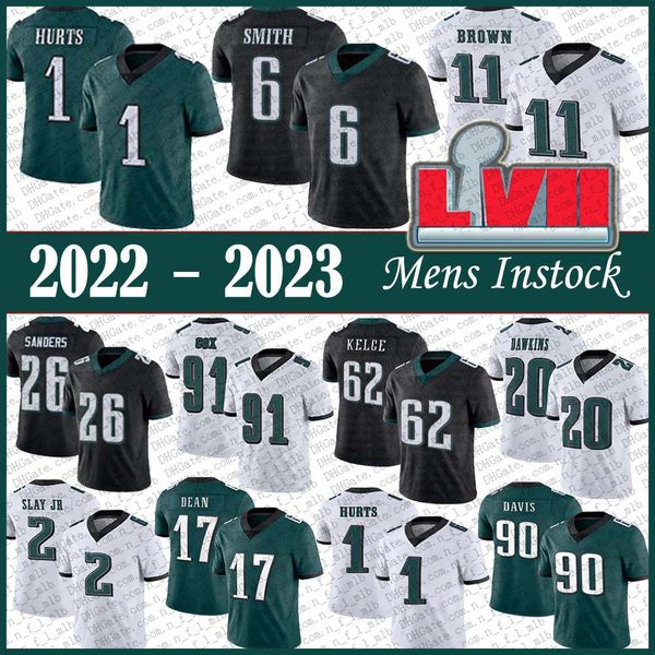 1 jalen hurts 6 devonta smith mens football jersey''nfl''super bowl 11 a.j. brown 20 brian dawkins 62 jason kelce 26 mil, Black;red
1 jalen hurts 6 devonta smith mens football jersey''nfl''super bowl 11 a.j. brown 20 brian dawkins 62 jason kelce 26 mil, Black;red