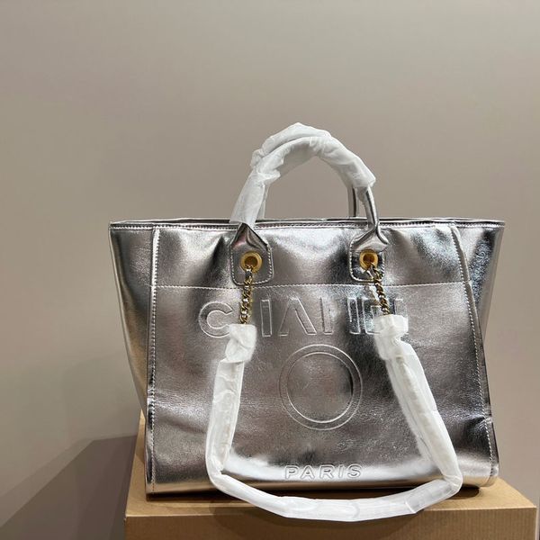 womne designer real leather beach shopping bag deauville clutch with chain handle totes black gold silver metal hardware matelasse crossbody
womne designer real leather beach shopping bag deauville clutch with chain handle totes black gold silver metal hardware matelasse crossbody