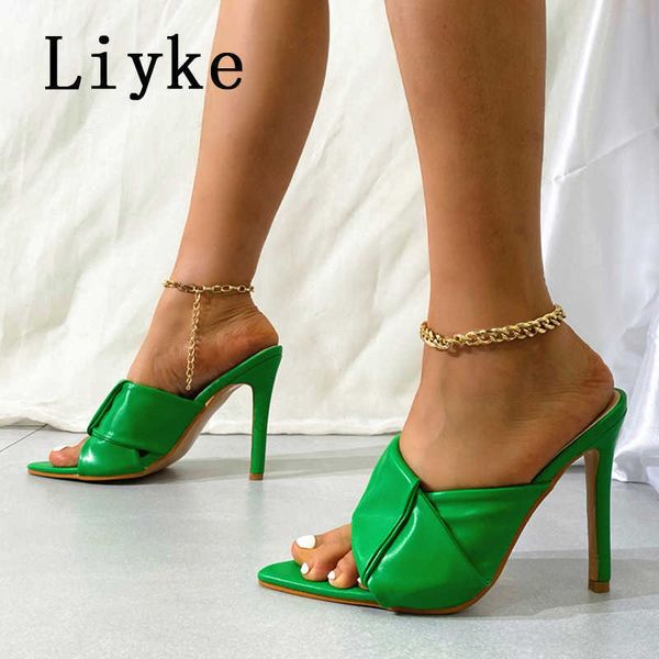 fashion design pleated leather women's mules high heels slippers sandals pointed toe stiletto summer shoes slides 0129, Black
fashion design pleated leather women's mules high heels slippers sandals pointed toe stiletto summer shoes slides 0129, Black