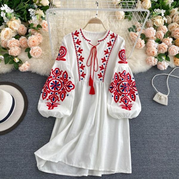 bohemian chic flower embroidery lace up dress o-neck elegant femme vestidos 2023 fashion new panelled dresses women 2023, Black;gray
bohemian chic flower embroidery lace up dress o-neck elegant femme vestidos 2023 fashion new panelled dresses women 2023, Black;gray