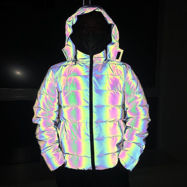 men's jackets colorful reflective noctilucent hooded jacket men casual thick night sporting fluorescent mens coats hiphop outwear 23013, Black;brown
men's jackets colorful reflective noctilucent hooded jacket men casual thick night sporting fluorescent mens coats hiphop outwear 23013, Black;brown