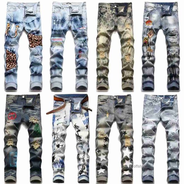 varsity embroidery superior quality mens jeans distressed motorcycle biker jean rock skinny slim ripped hole letter brand hip hop1, Blue
varsity embroidery superior quality mens jeans distressed motorcycle biker jean rock skinny slim ripped hole letter brand hip hop1, Blue